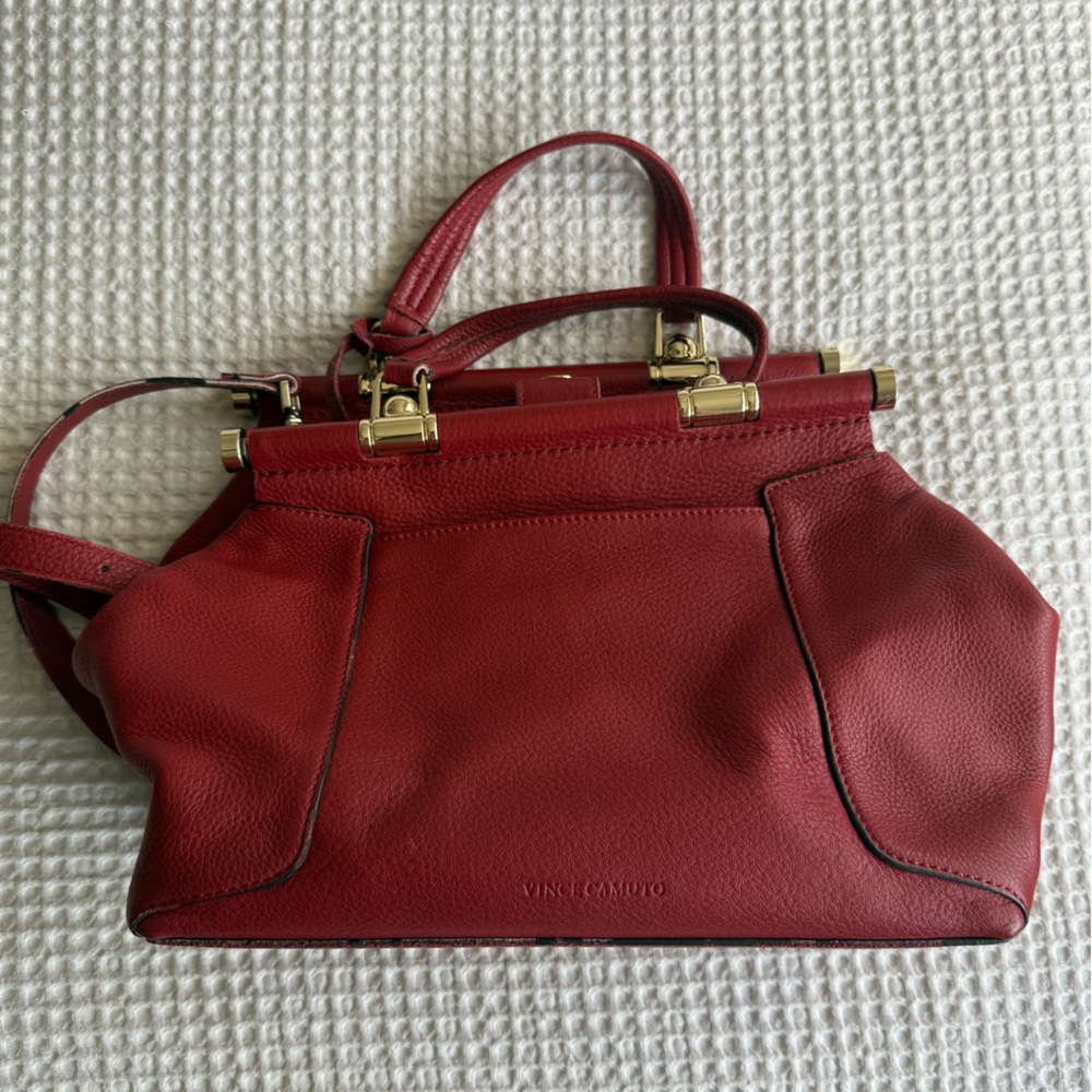 Vince Camuto Red Leather Women's Bag